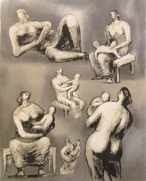 Reclining Figure and Mother and Child Studies 
