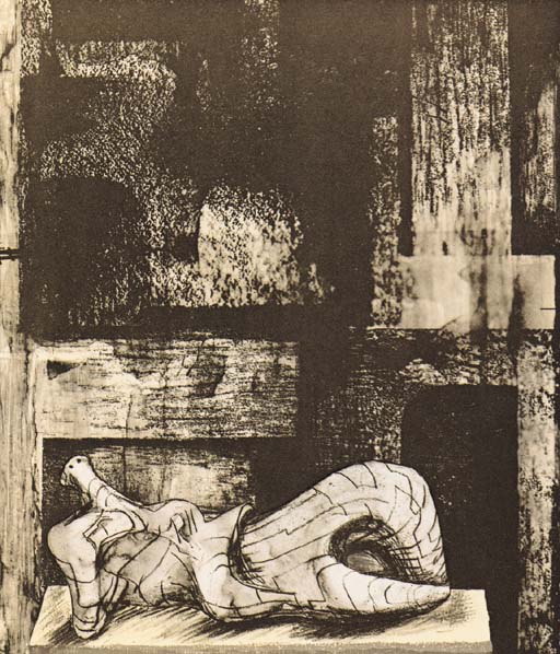 Reclining Figure - Architectural Background II 
