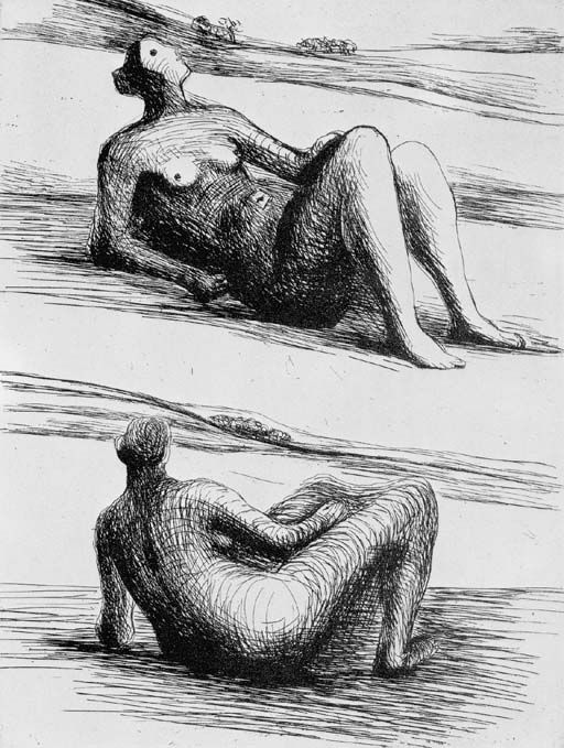 Two reclining Figures 

