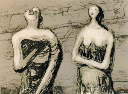 Man and Woman - Three-quarter Figures 
