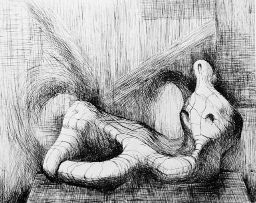 Reclining Figure - Piranesi Background II 
