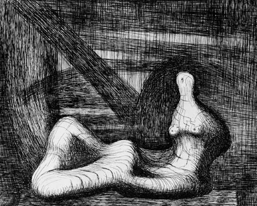 Reclining Figure - Piranesi Background III 

