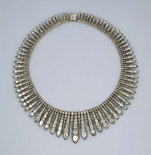 An Attractive Antique Diamond Necklace Christie's