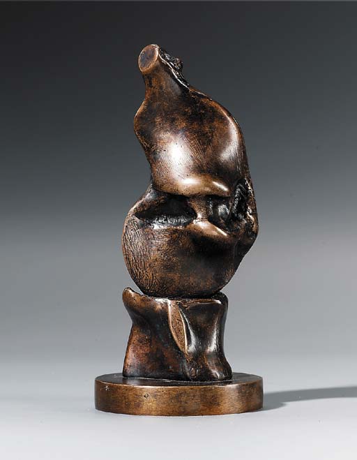 Half-figure on bone base 
