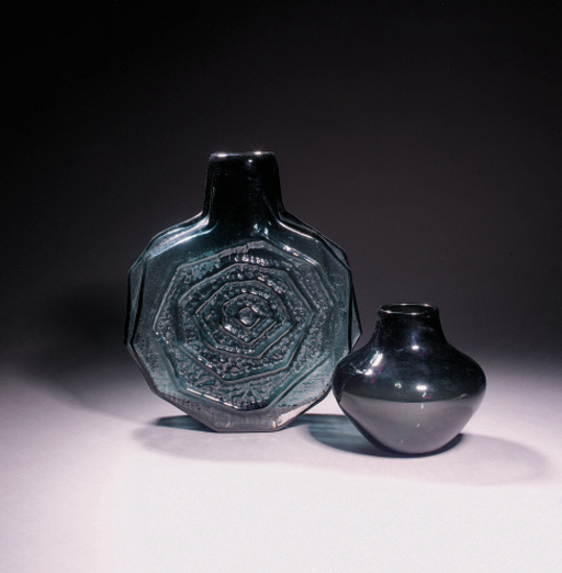 A Whitefriars Indigo Banjo Vase Christie S