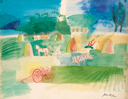Raoul Dufy (1877-1953) , Les courses à Ascot | Christie's