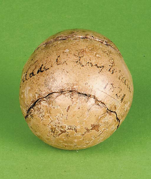 A FEATHERFILLED GOLF BALL BY W. ROBINSON Christie's