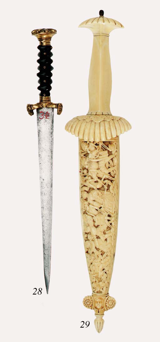 A Decorative "Holbein" Dagger In Swiss 16th Century Style , 19TH