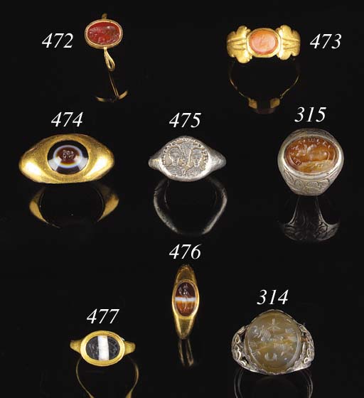 A ROMAN EARLY CHRISTIAN SILVER MARRIAGE RING