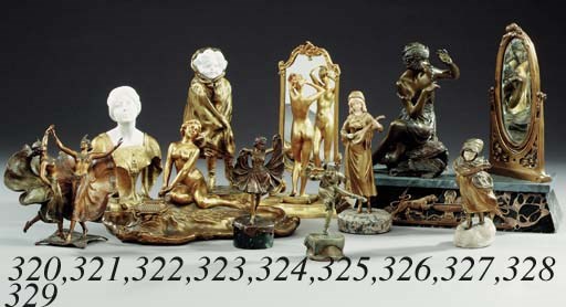 bronze and ivory figures