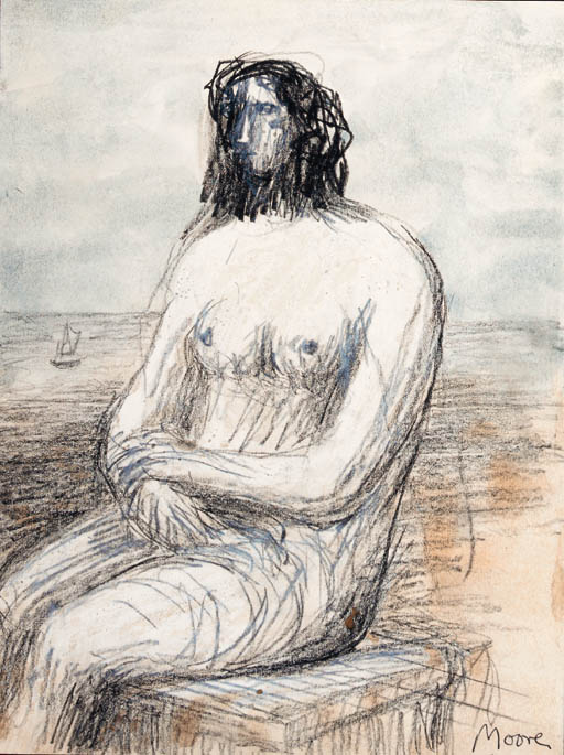 Nude Woman at Seaside 

