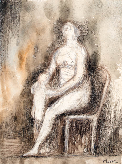 Mother with Child standing at Knee 
