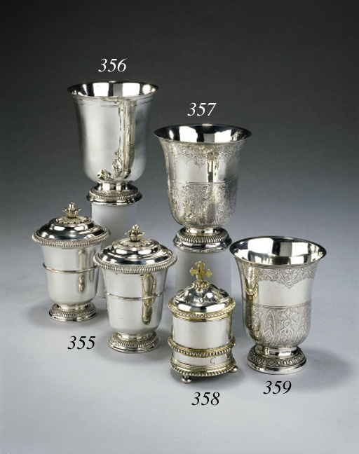 Timbale en argent , PARIS, 17331734, POINCON DE MAITREORFEVRE