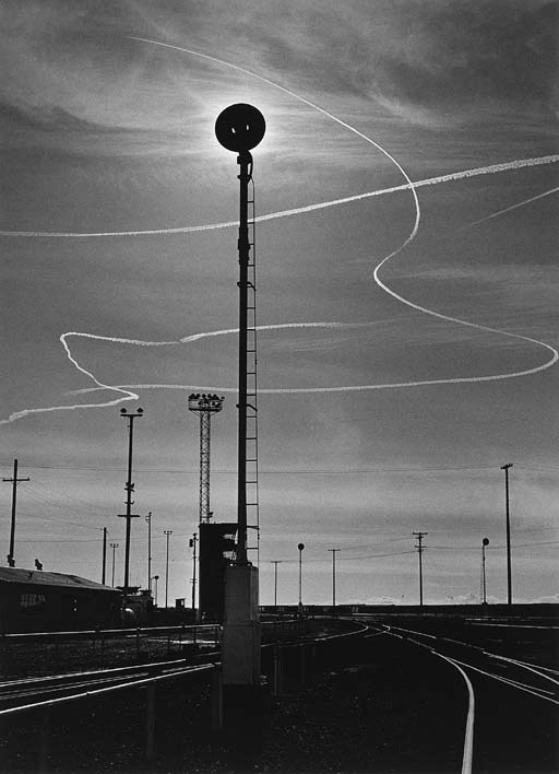 Rails and Jet Trails, Roseville, California (c.1953) 
