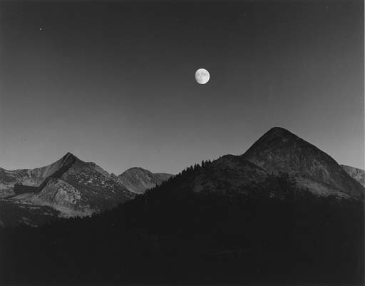 Moonrise from Glacier Point, Yosemite National Park, California (1940s) 
