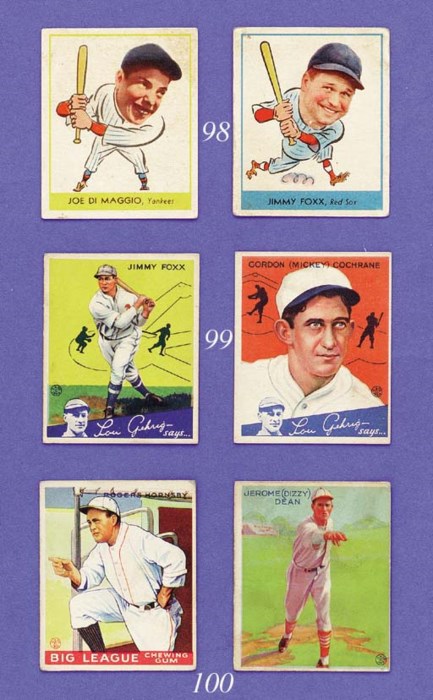 COLLECTION OF 1934 GOUDEY BASEBALL CARDS