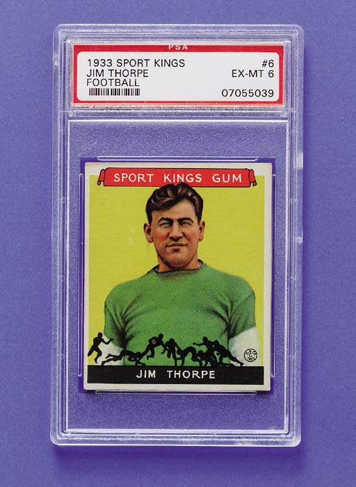 1933 SPORT KINGS JIM THORPE CARD Christie's