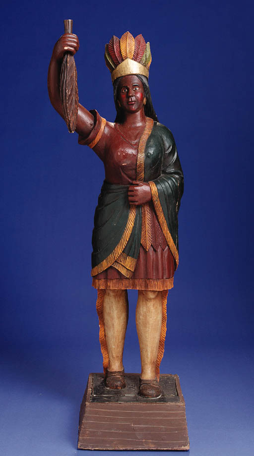 A CIGAR STORE INDIAN MAIDEN Christie's
