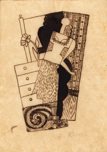 Mujer frente el espejo 

