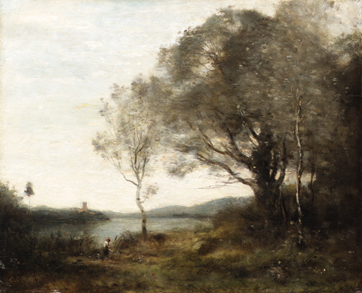 La tour au bord de l'étang 
