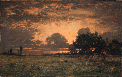 図録・カタログ CHRISTIE'S New York Barbizon Realist and French Landscape Paintings MONDAY 1 MAY 2000 Théodore Rousseau (French, 1812-1867) , Sunset over the Plain of
