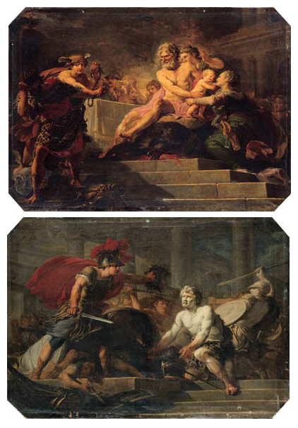 Hugues Taraval (Paris 17291785) , The Feast of Tantalus; and Phineus