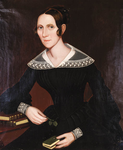 AMMI PHILLIPS (17881865)* , Portrait of Mary Hoyt, circa 1836 Christie's