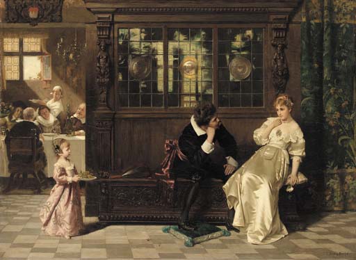 Carl Sohn (German, 18451908) , A Interruption Christie's
