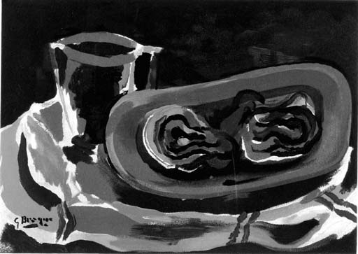 Nature morte aux huitres, from Estampes, by Robert Rey (not in V.)
