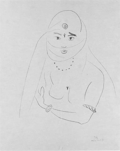 Figure voilée aux deux bracelets (D. 505) 
