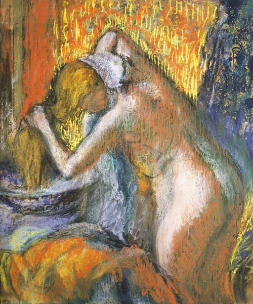 Edgar Degas (1834-1917) , Après le bain (Femme s'essuyant