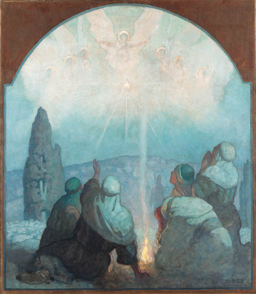 Newell Convers Wyeth 1882 1945 On Christmas Night By Bethlehem Town Christie s