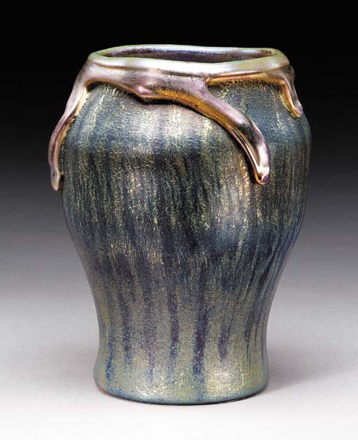 A 'LAVA' FAVRILE GLASS VASE , TIFFANY STUDIOS, CIRCA 1904 Christie's