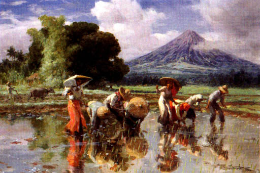 Planting Rice By Fabian Dela Rosa