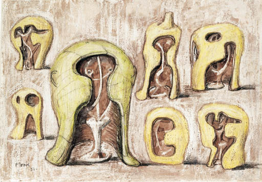 Heads, No. 3 (Internal and External Forms) 
