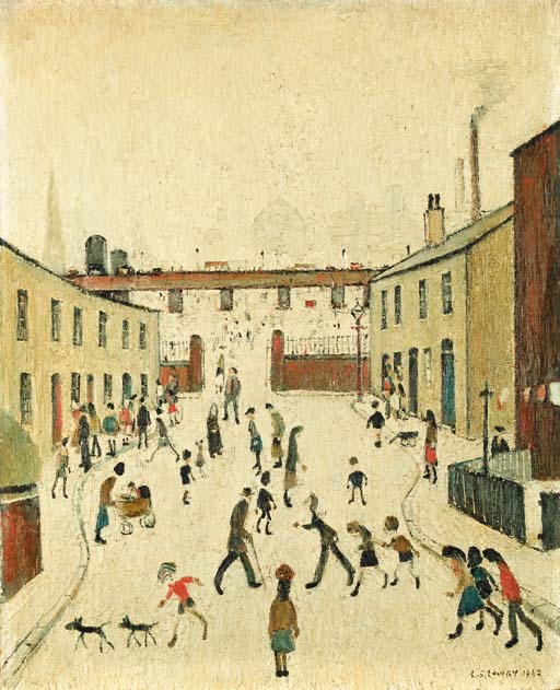 Lowry painting northern river scene ls lowry AFTER L S LOWRY COLOUR PRINT, UNSIGNED At the seaside 20 in United Kingdom