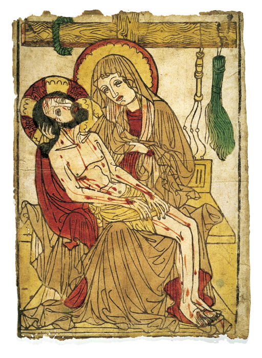Anonymous, The Pieta, circa 1450, sold for £223,750 on 3 July 2001 at Christie's in London