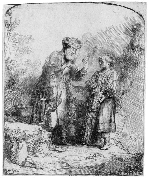 Abraham and Isaac (B., Holl. 34; H. 214) 
