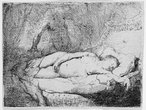 Jupiter and Antiope: Small plate (B., Holl. 204; H. 44) 
