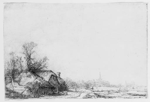 Cottage beside a Canal: a View of Diemen (B., Holl. 228; H. 212) 
