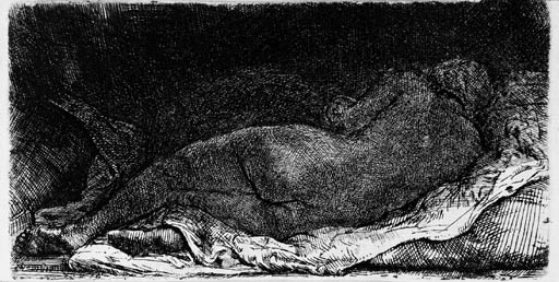 A Negress lying down (B., Holl. 205; H. 299) 
