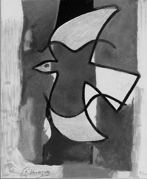 L'Oiseau bleu et gris, from L'Oeuvre graphique de Georges Braque (V. 174)
