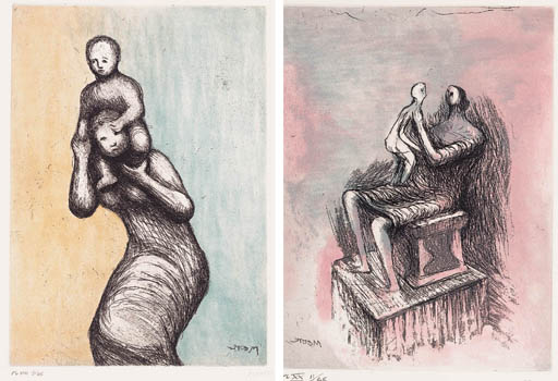 Mother and Child, Raymond Spencer Company Ltd. for the Henry Moore Foundation, Much Hadham, 1983 (C. 671-700)
