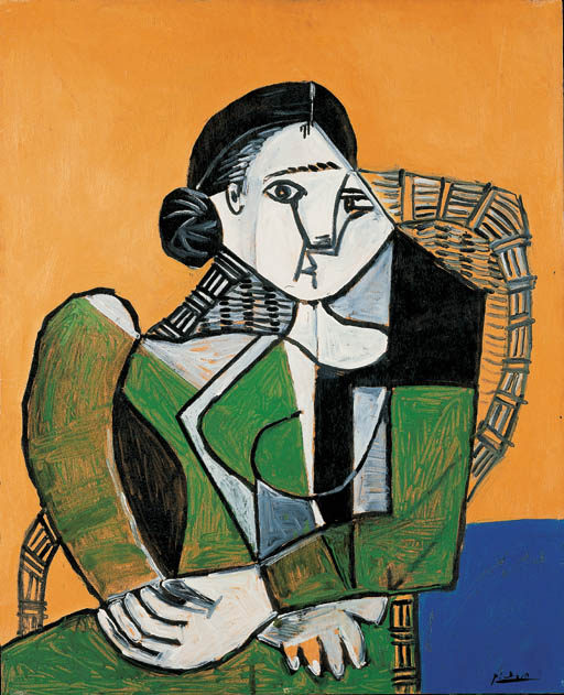 Pablo Picasso (1881-1973) , Femme assise dans un fauteuil