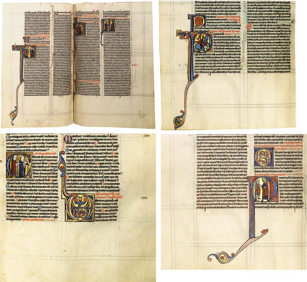 Epistolary In Latin Illuminated Manuscript On Vellum