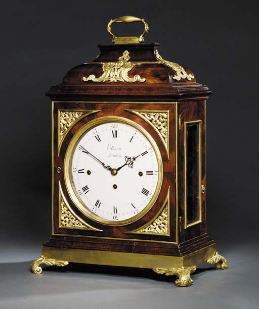 An early III mahogany and giltbrass mounted quarter chiming