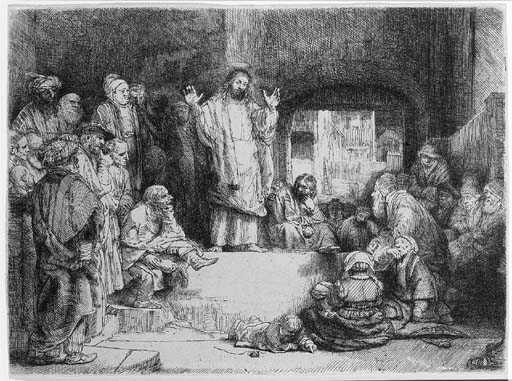Christ preaching: 'La petite Tombe' (B., Holl. 67; H. 256) 

