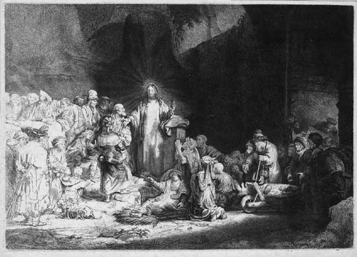 Christ Healing the Sick; 'The Hundred Guilder Print' (B., Holl. 74; H. 236)
