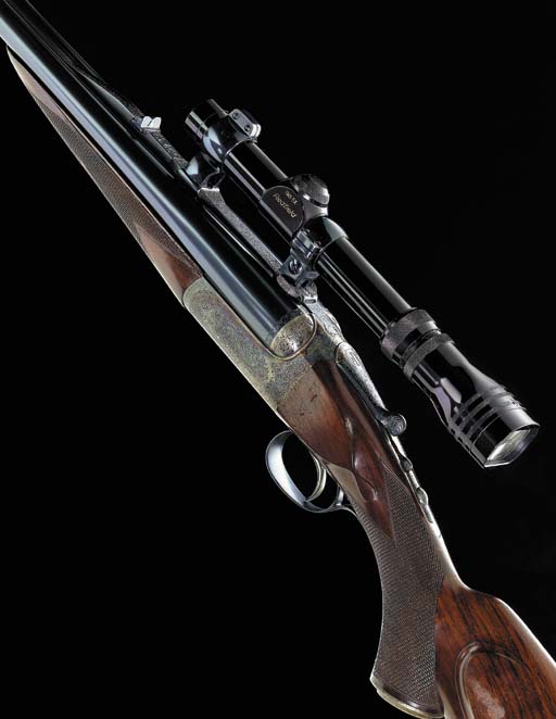 A FINE .375 (H. & H. BELTED RIMLESS MAGNUM) SINGLE-TRIGGER DOUBLE ...