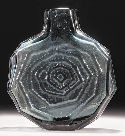 A Whitefriars indigo 'Banjo' vase Christie's